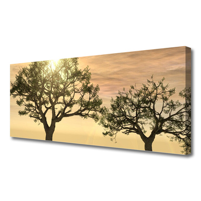 Canvas print Trees nature brown green