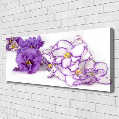 Canvas print Flowers floral purple white