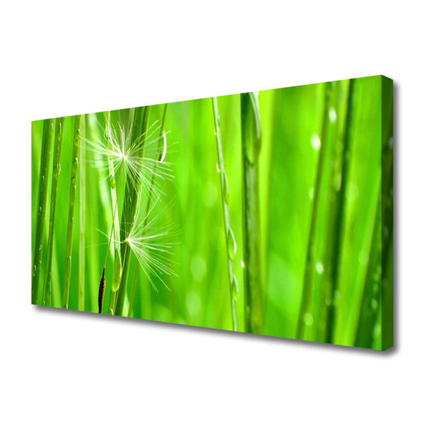 Canvas print Grass floral green