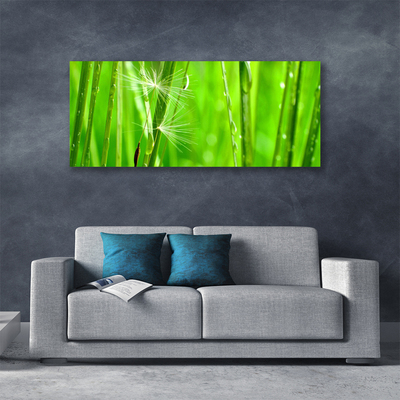 Canvas print Grass floral green