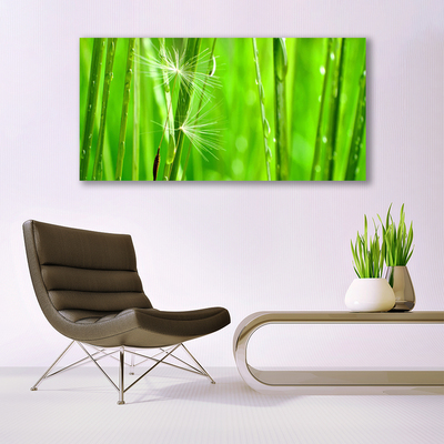 Canvas print Grass floral green