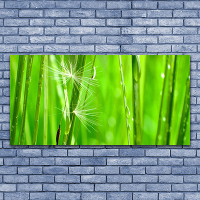 Canvas print Grass floral green