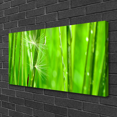 Canvas print Grass floral green