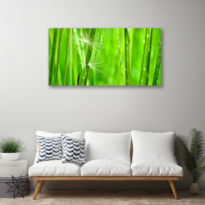 Canvas print Grass floral green