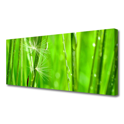 Canvas print Grass floral green