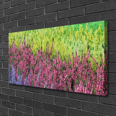 Canvas print Flower floral purple red green