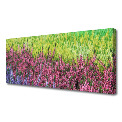 Canvas print Flower floral purple red green