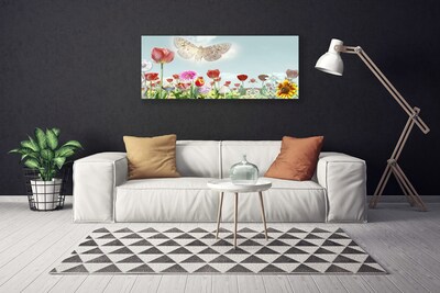 Canvas print Flowers nature multi