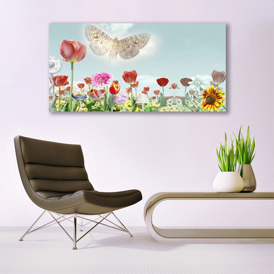 Canvas print Flowers nature multi