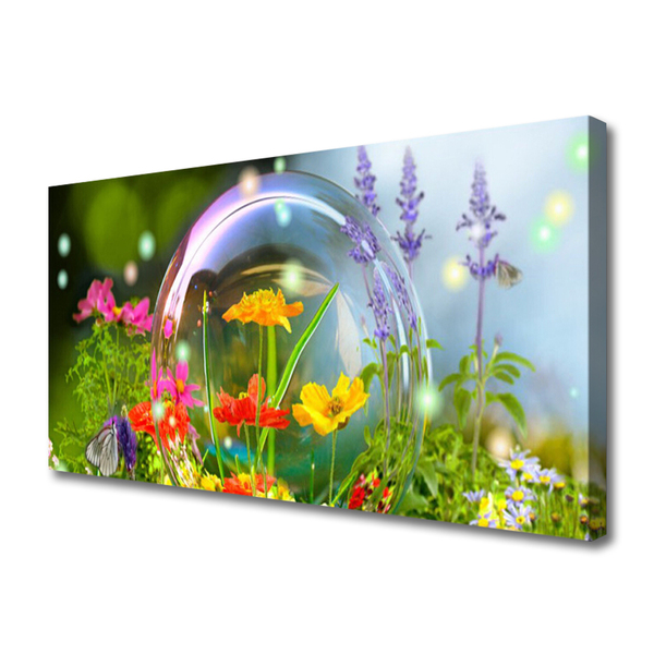 Canvas print Flowers nature multi