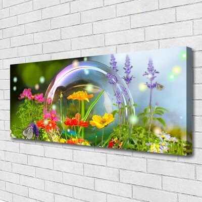 Canvas print Flowers nature multi