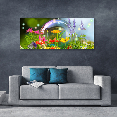 Canvas print Flowers nature multi