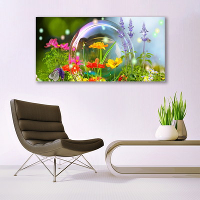 Canvas print Flowers nature multi