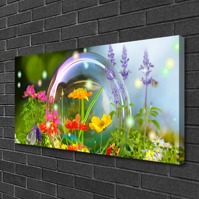 Canvas print Flowers nature multi