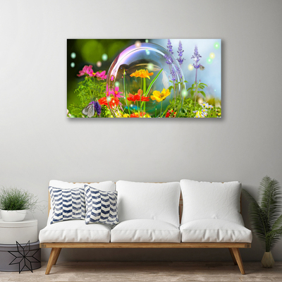 Canvas print Flowers nature multi