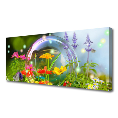 Canvas print Flowers nature multi