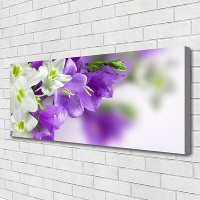 Canvas print Flowers floral purple white