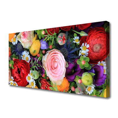 Canvas print Flowers floral multi