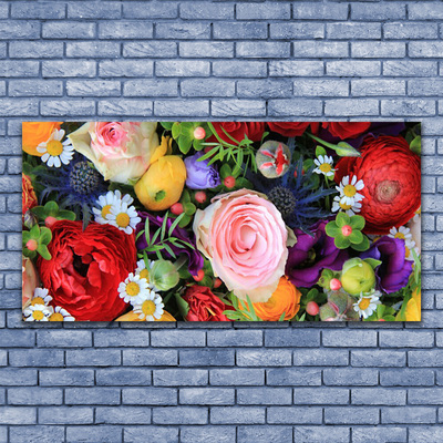 Canvas print Flowers floral multi