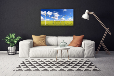 Canvas print Field architecture green