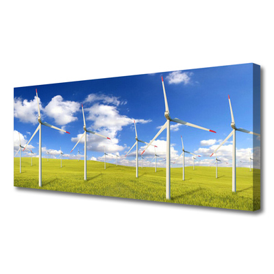 Canvas print Field architecture green