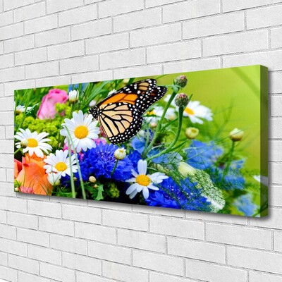 Canvas print Flowers nature multi