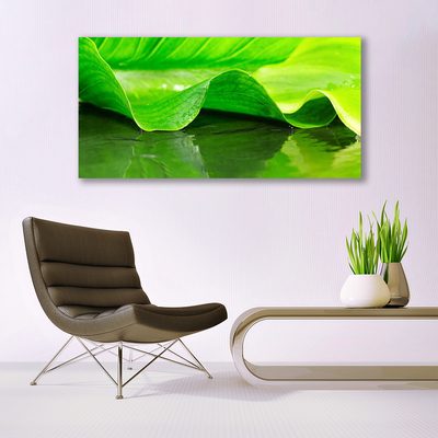 Canvas Wall art Leaf floral green