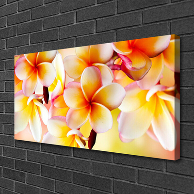 Canvas Wall art Flowers floral red green white