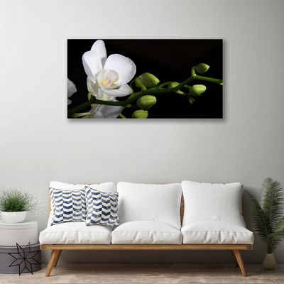 Canvas Wall art Flower floral white