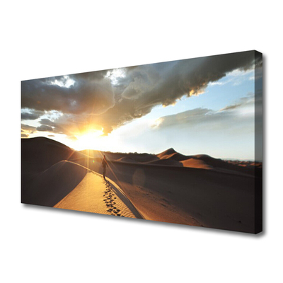 Canvas Wall art Desert landscape yellow