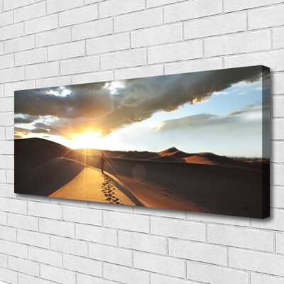 Canvas Wall art Desert landscape yellow