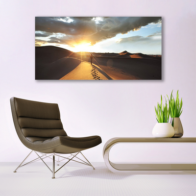 Canvas Wall art Desert landscape yellow