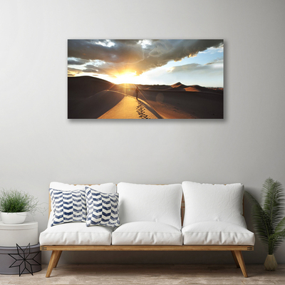 Canvas Wall art Desert landscape yellow