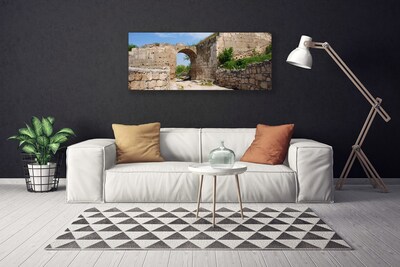 Canvas Wall art Ruin architecture grey brau