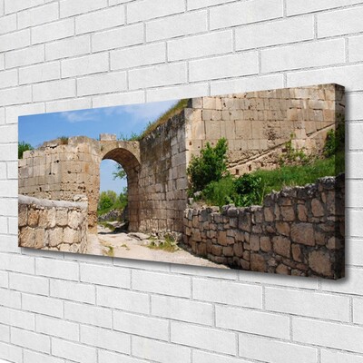 Canvas Wall art Ruin architecture grey brau