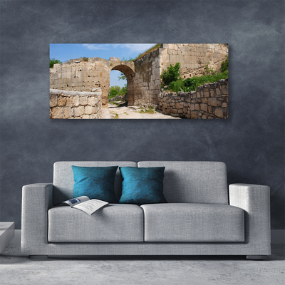 Canvas Wall art Ruin architecture grey brau