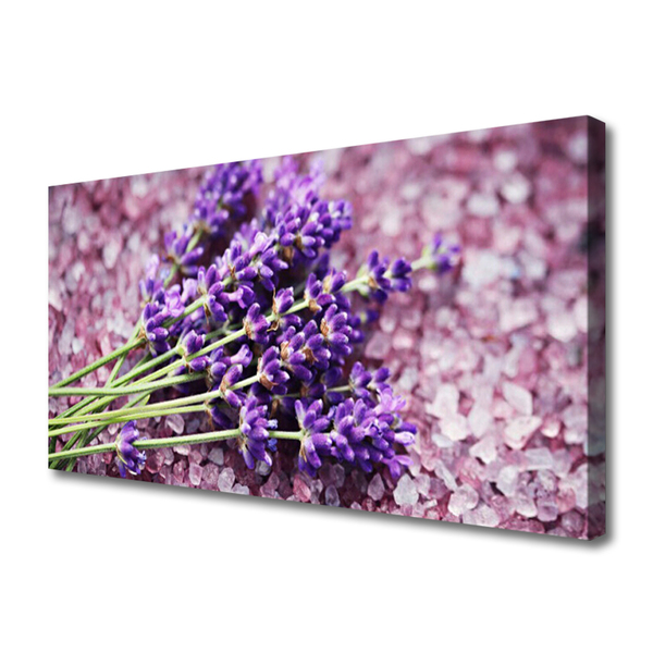 Canvas Wall art Flowers floral purple