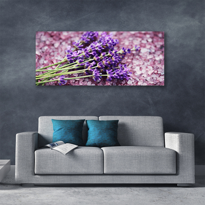 Canvas Wall art Flowers floral purple