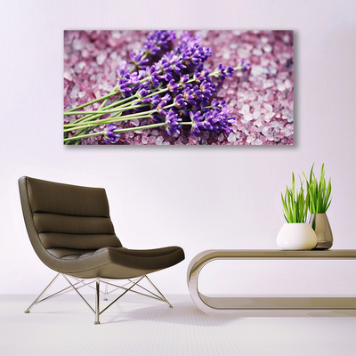 Canvas Wall art Flowers floral purple