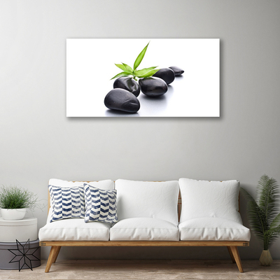 Canvas Wall art Stones art black