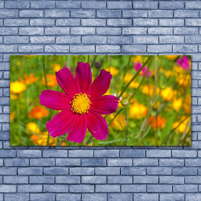 Canvas Wall art Flower floral yellow red