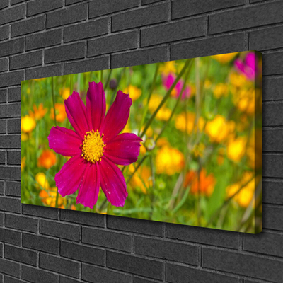 Canvas Wall art Flower floral yellow red