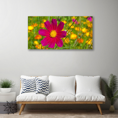 Canvas Wall art Flower floral yellow red