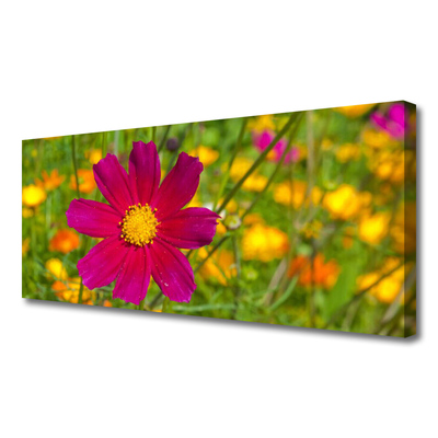 Canvas Wall art Flower floral yellow red