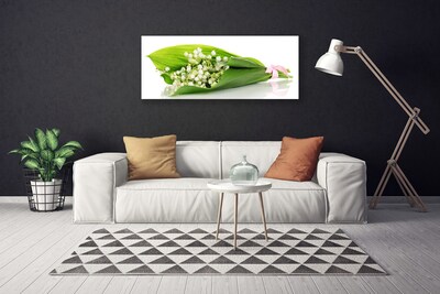 Canvas Wall art Flowers floral white green