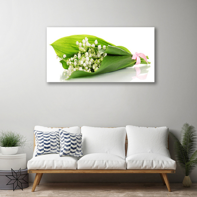 Canvas Wall art Flowers floral white green