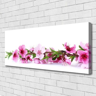 Canvas Wall art Flowers floral pink green