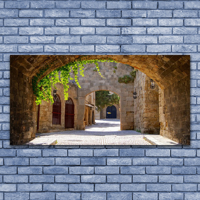 Canvas Wall art Tunnel architecture brown grey