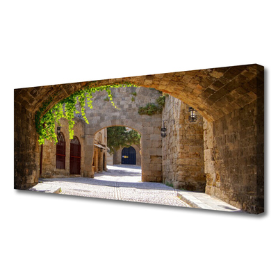 Canvas Wall art Tunnel architecture brown grey