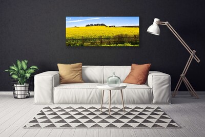 Canvas Wall art Field landscape green